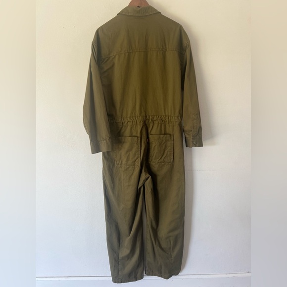 Levi’s Baggy Surplus Army Green Long‎ Sleeve Utility Jumpsuit Size Small - Picture 12 of 16